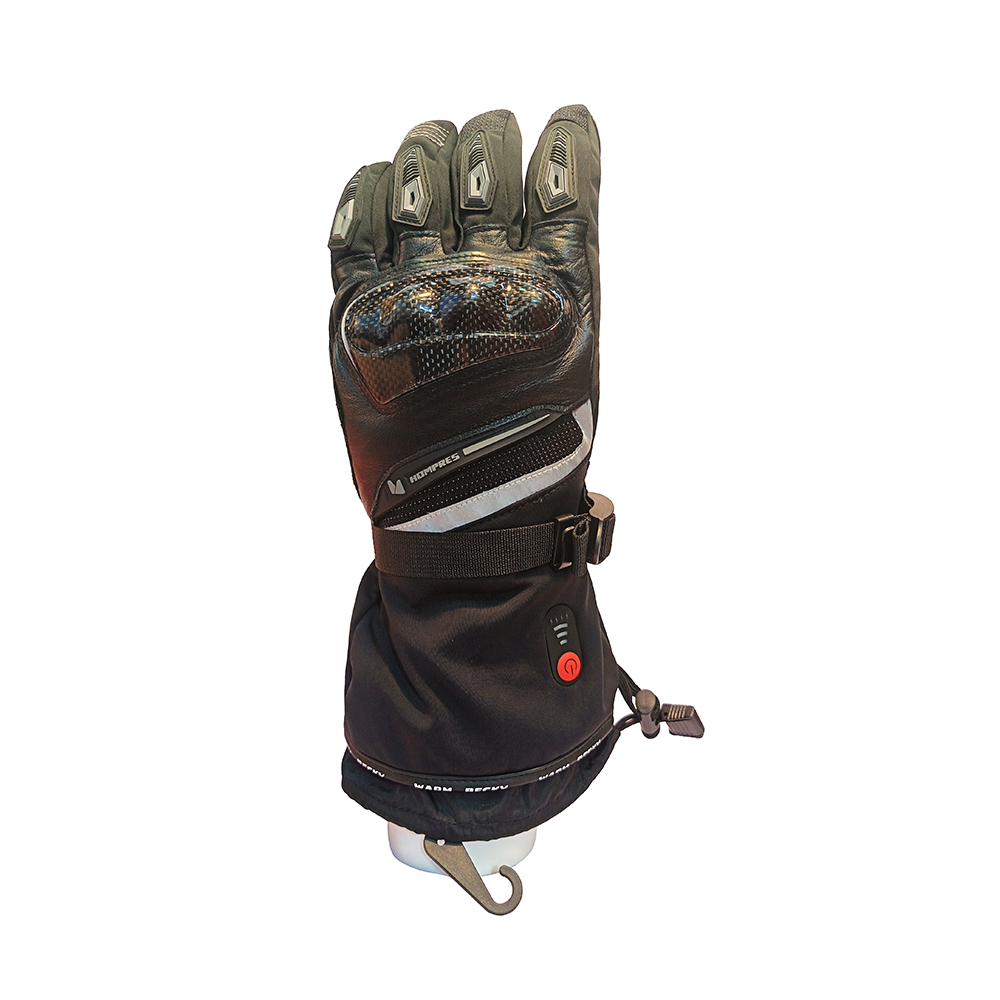 Heated motorcycle gloves