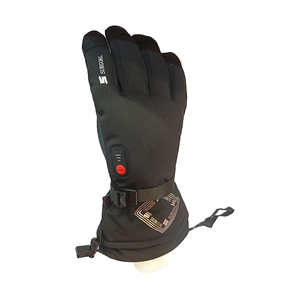 Heated ski gloves