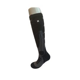 Heated ski socks for sports – black & gray