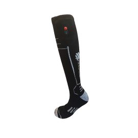 Heated ski socks for sports – black