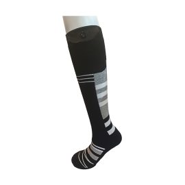 Heated ski socks for sports – black & gray