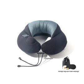 Press the Inflatable  Neck Pillow